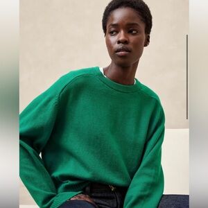 🌟NWT🌟Banana Republic perfectly soft crewneck sweater L